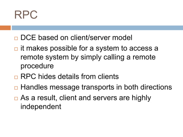 Distributed Computing Environment | PPTX