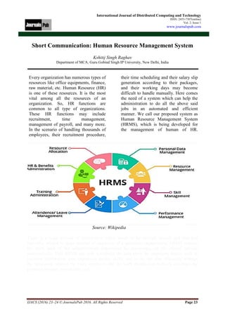 International Journal of Distributed Computing and Technology vol 2 ...