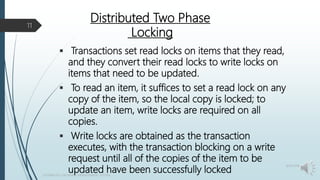 Distributed concurrency control | PPTX