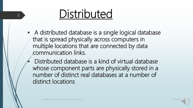 Distributed concurrency control | PPTX