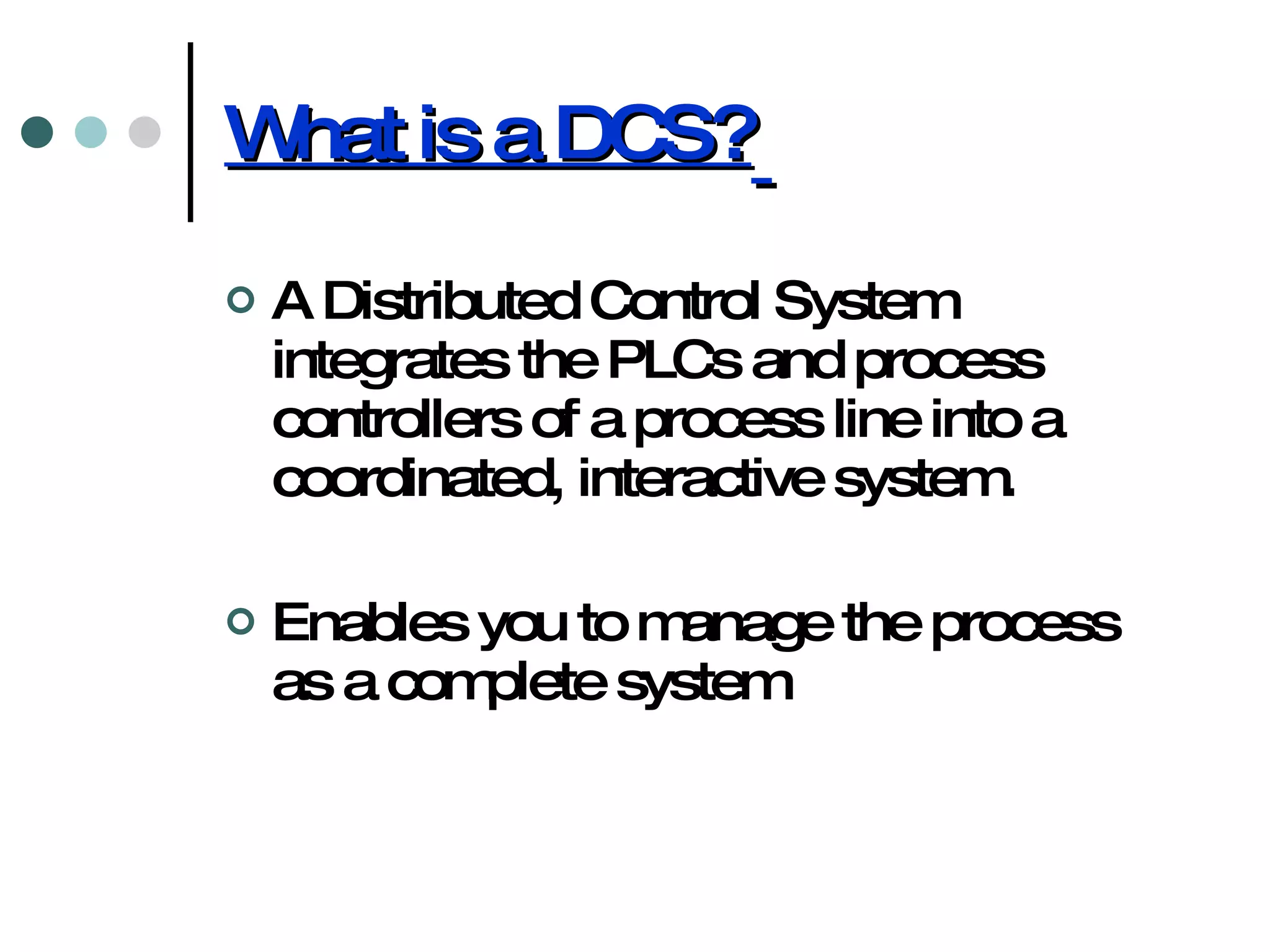 Distributed Control System | PPT