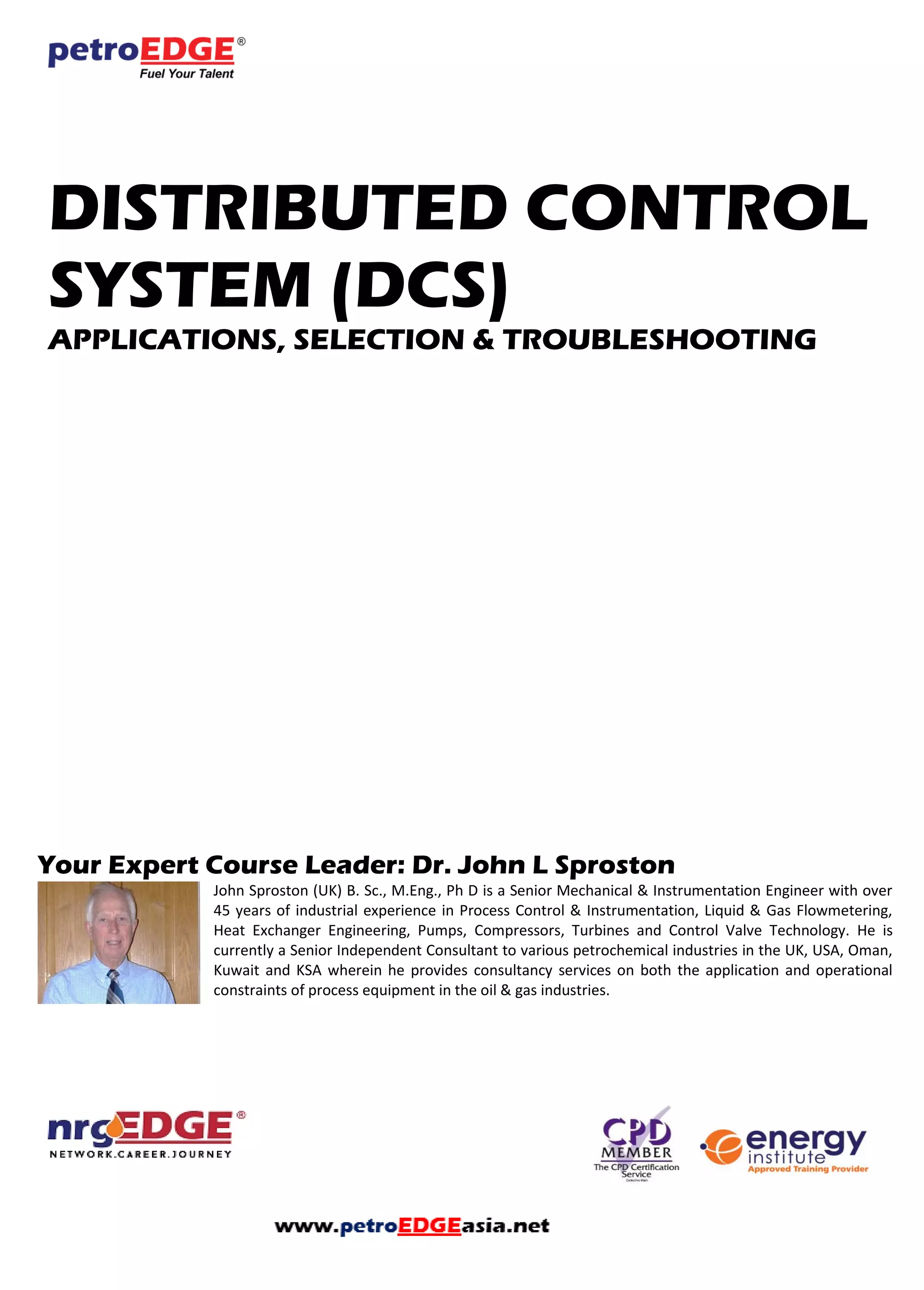 Distributed Control System (DCS) Applications, Selection ...