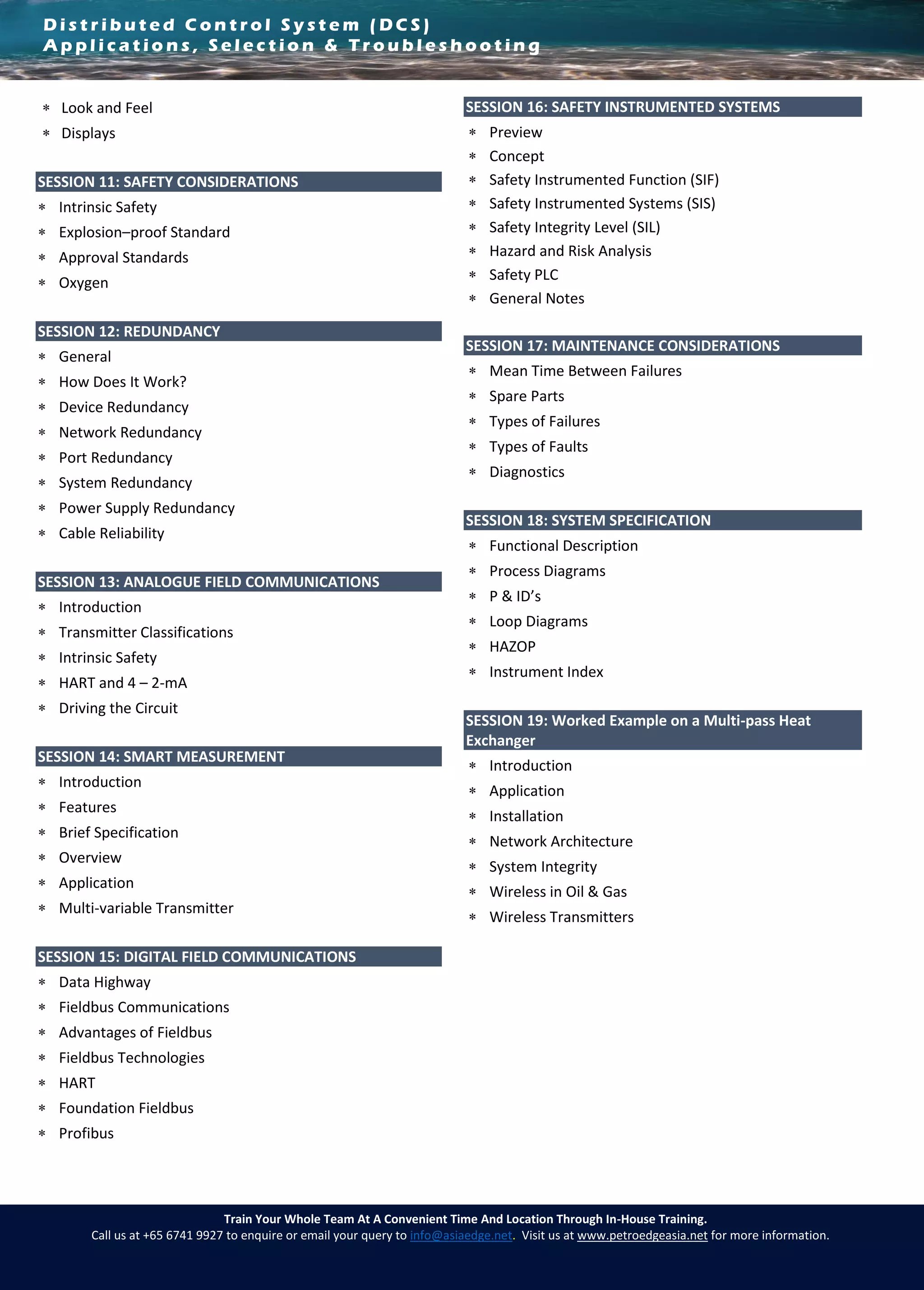 Distributed Control System (DCS) Applications, Selection ...