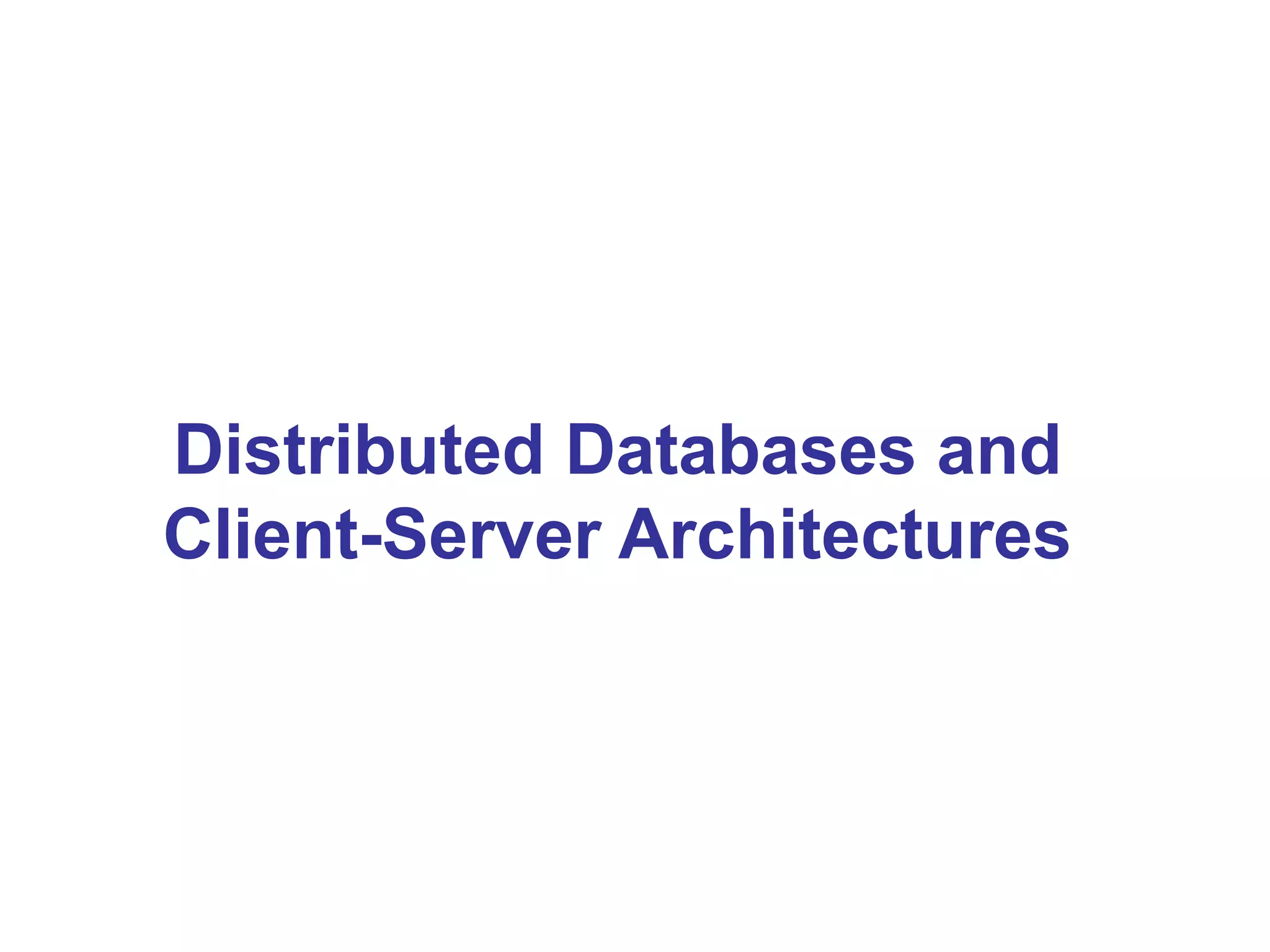 Distributed Database Management System | PPT