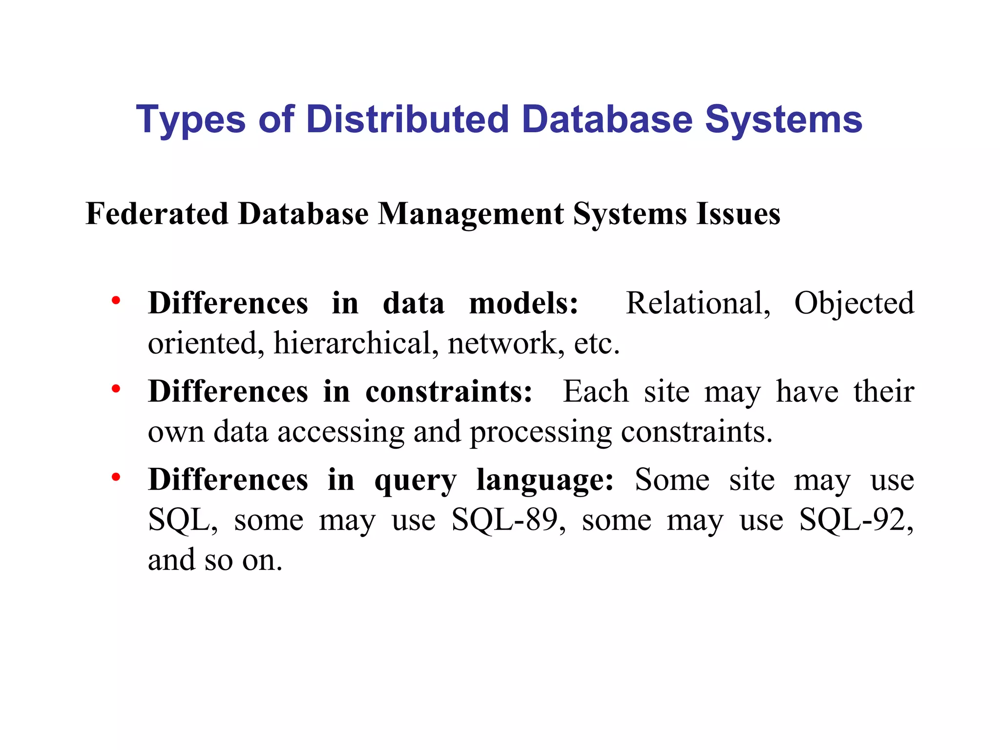 Distributed Database Management System | PPT