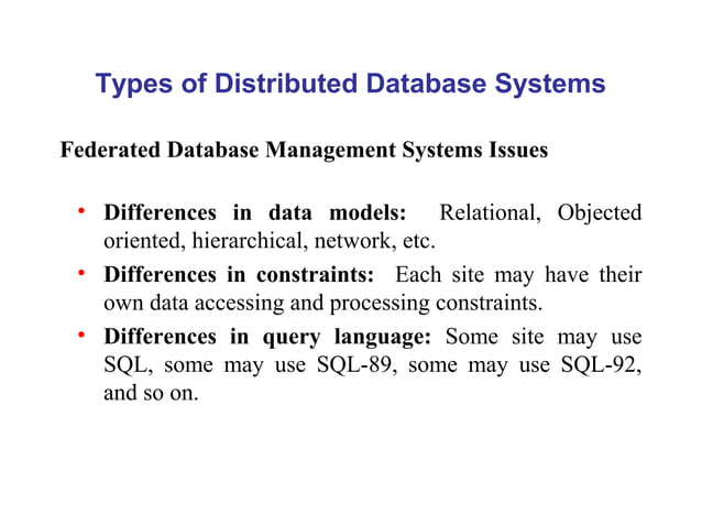 Distributed Database Management System | PPT