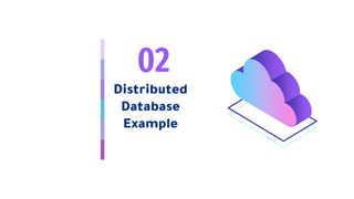 02
Distributed
Database
Example
 