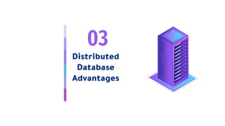 03
Distributed
Database
Advantages
 