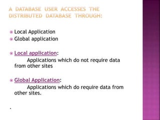 Distributed data base management system | PPT