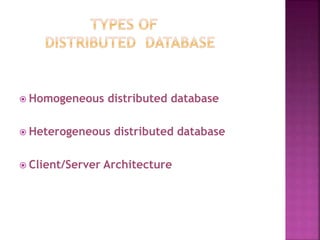 Distributed data base management system | PPT