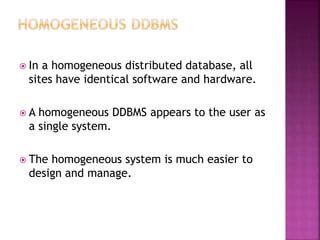 Distributed data base management system | PPT