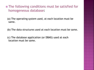 Distributed data base management system | PPT