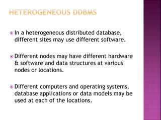 Distributed data base management system | PPT