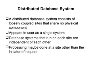 Distributed databases | PPT | Databases | Computer Software and ...