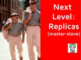 Next
Level:
Replicas
(master-slave)
 