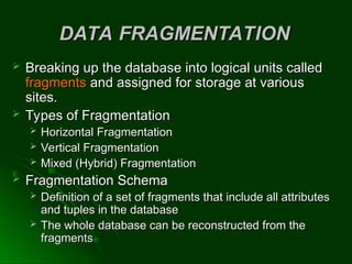 DistributedDatabases full.ppt initail introduction | PPT