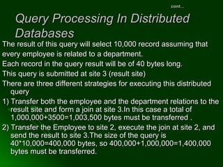 DistributedDatabases full.ppt initail introduction | PPT