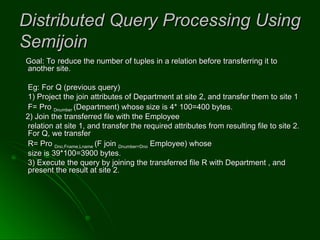 DistributedDatabases full.ppt initail introduction | PPT