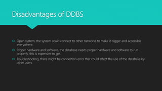 Distributed database system | PPT