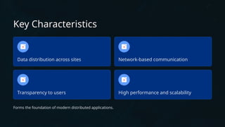 Comprehensive Overview of Distributed Database Systems: Architecture ...