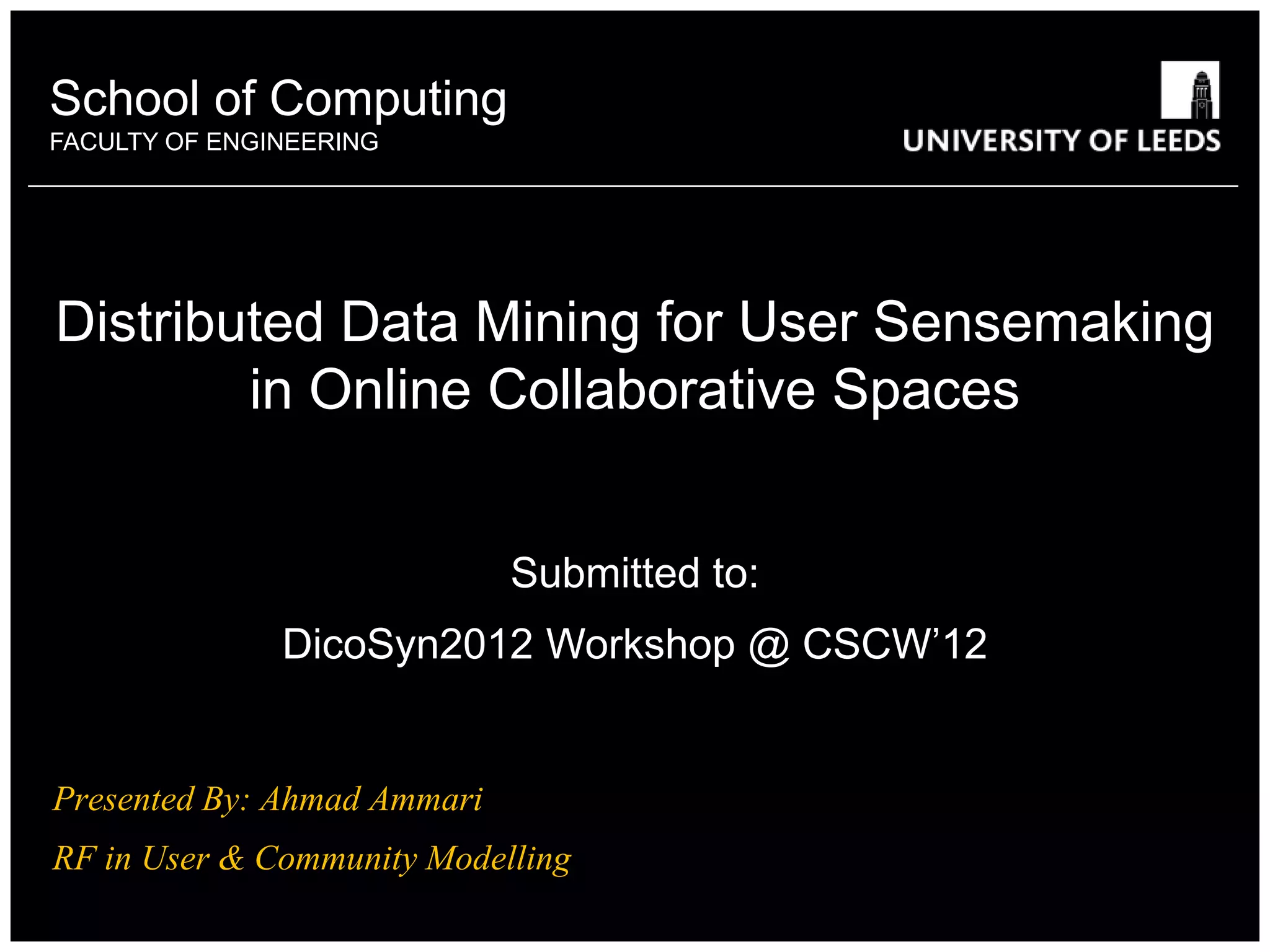 Distributed data mining | PPT