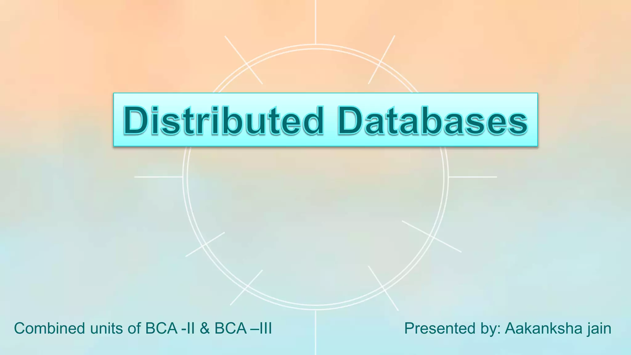 Distributed Database Management System | PPT