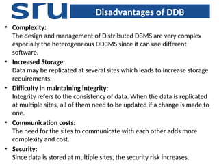 Distributed DBMS power point presentations | PPTX