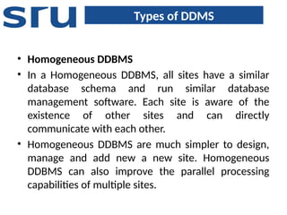 Distributed DBMS power point presentations | PPTX