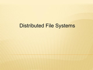 File Distribution System for Operating S | PPT | Free Download