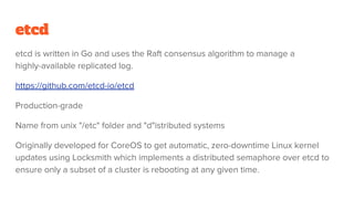 Distributed fun with etcd | PDF