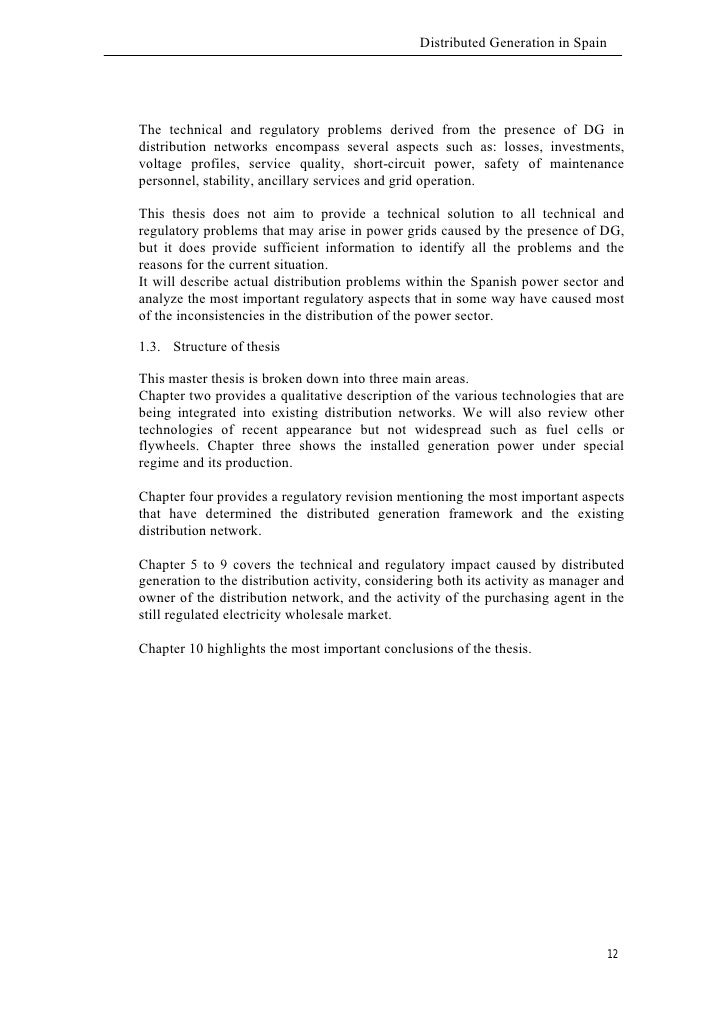 Distributed generation thesis