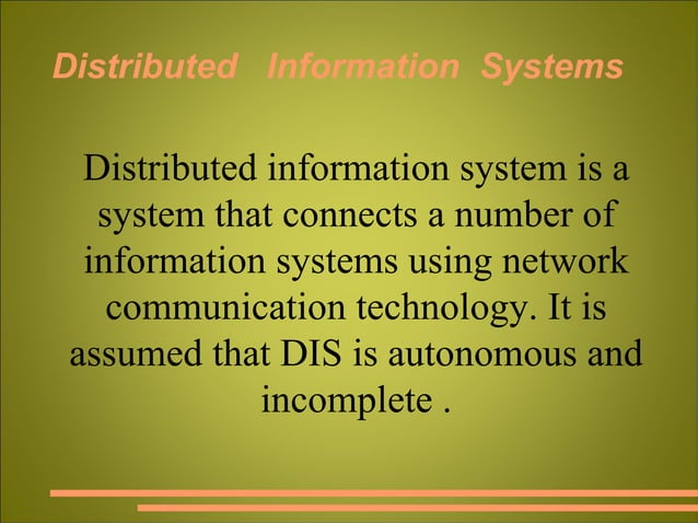 Distributed information sys | PPT