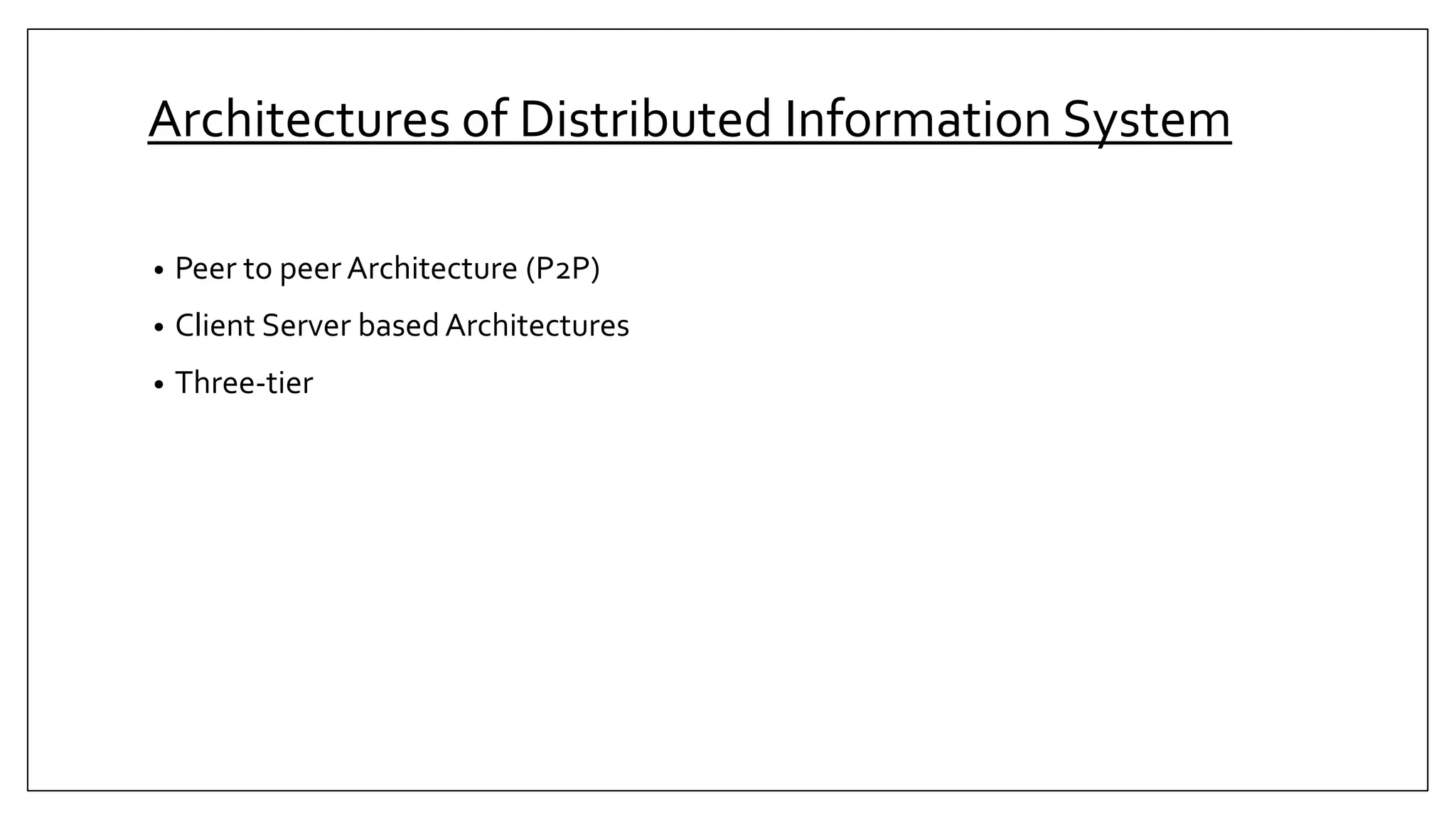 Distributed information system | PPTX