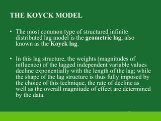 Distributed lag model | PPTX