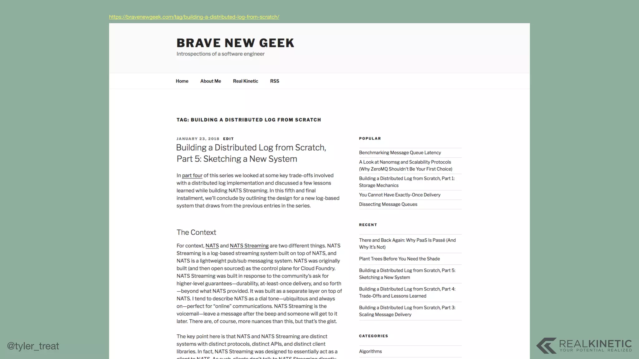 @tyler_treat https://bravenewgeek.com/tag/building-a-distributed-log-from-scratch/ 