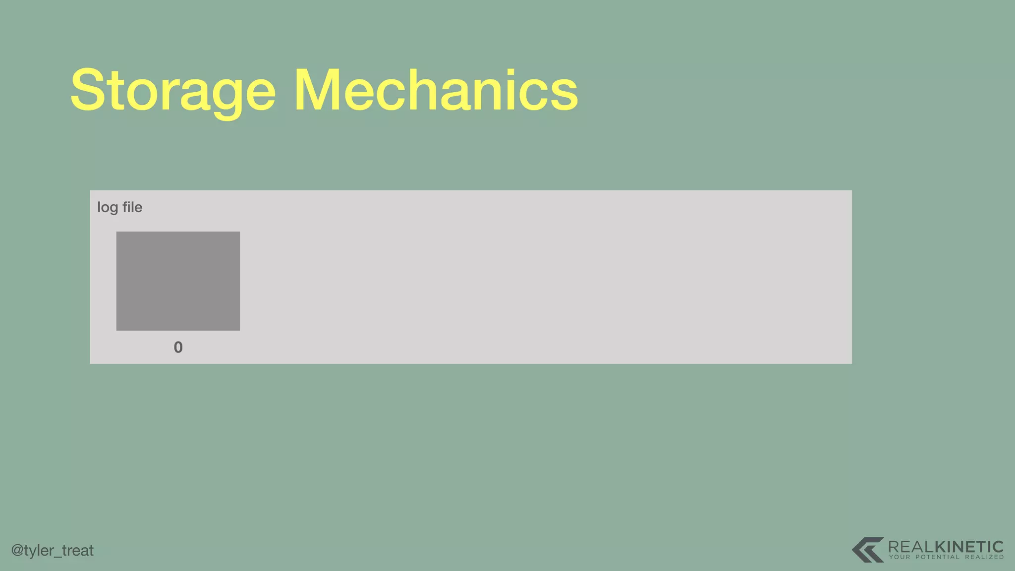 @tyler_treat Storage Mechanics log ﬁle 0 