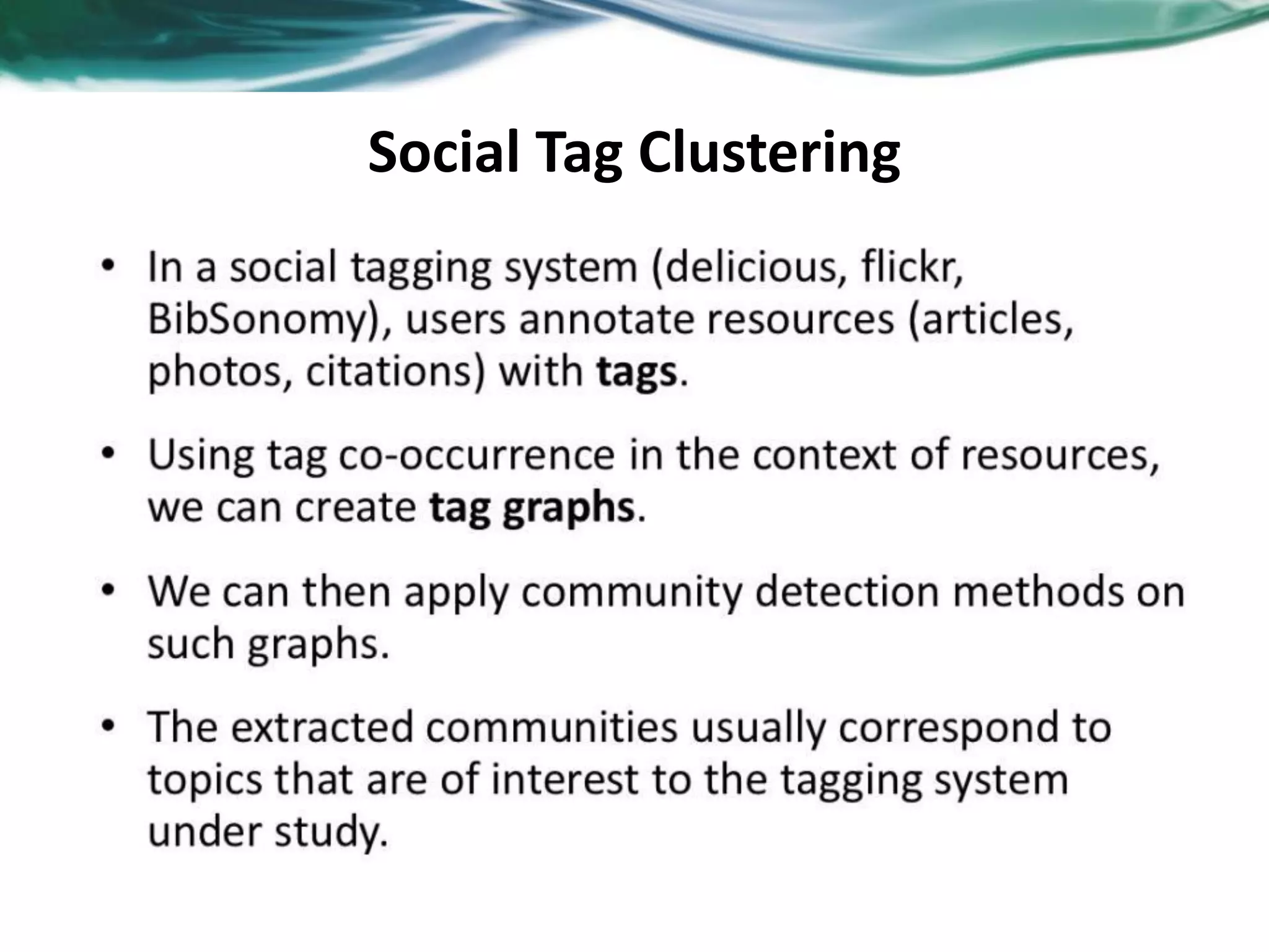Social Tag Clustering