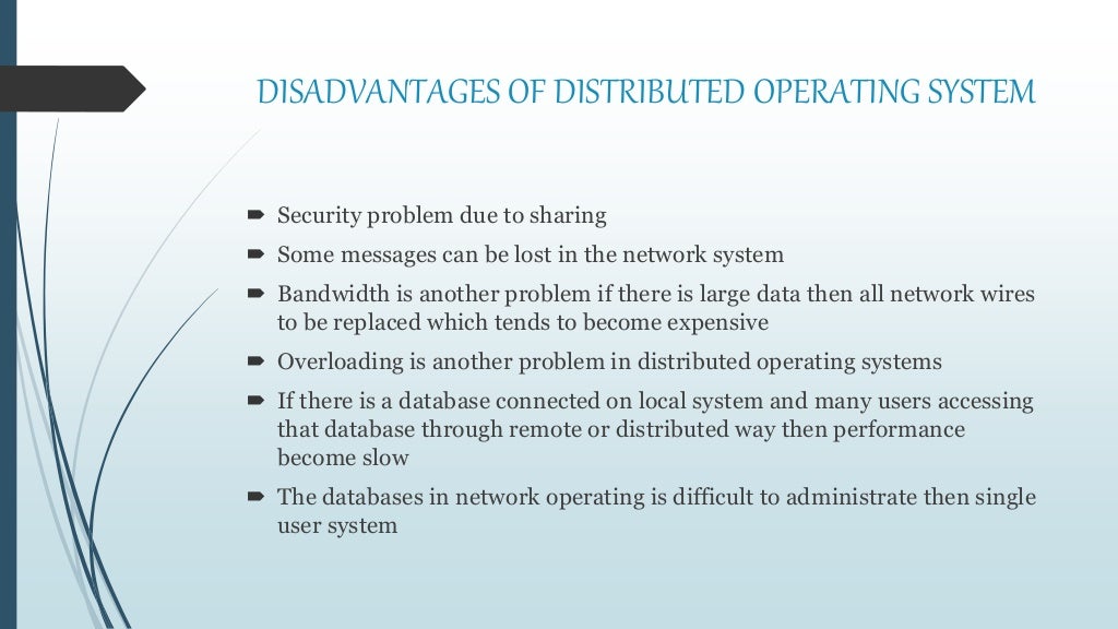 Distributed operating system