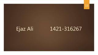 Ejaz Ali 1421-316267
15
 