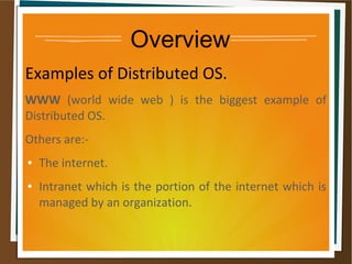 Distributed operating system(os) | ODP