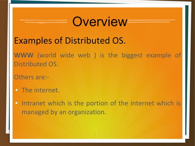 Distributed operating system(os) | ODP