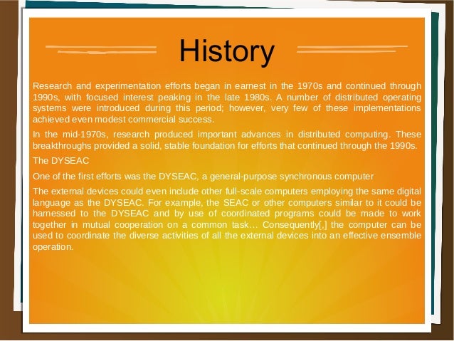Distributed operating system research papers
