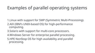 Parallel Os Working distributed_os.pptx to the world and then proceed with this code | PPT
