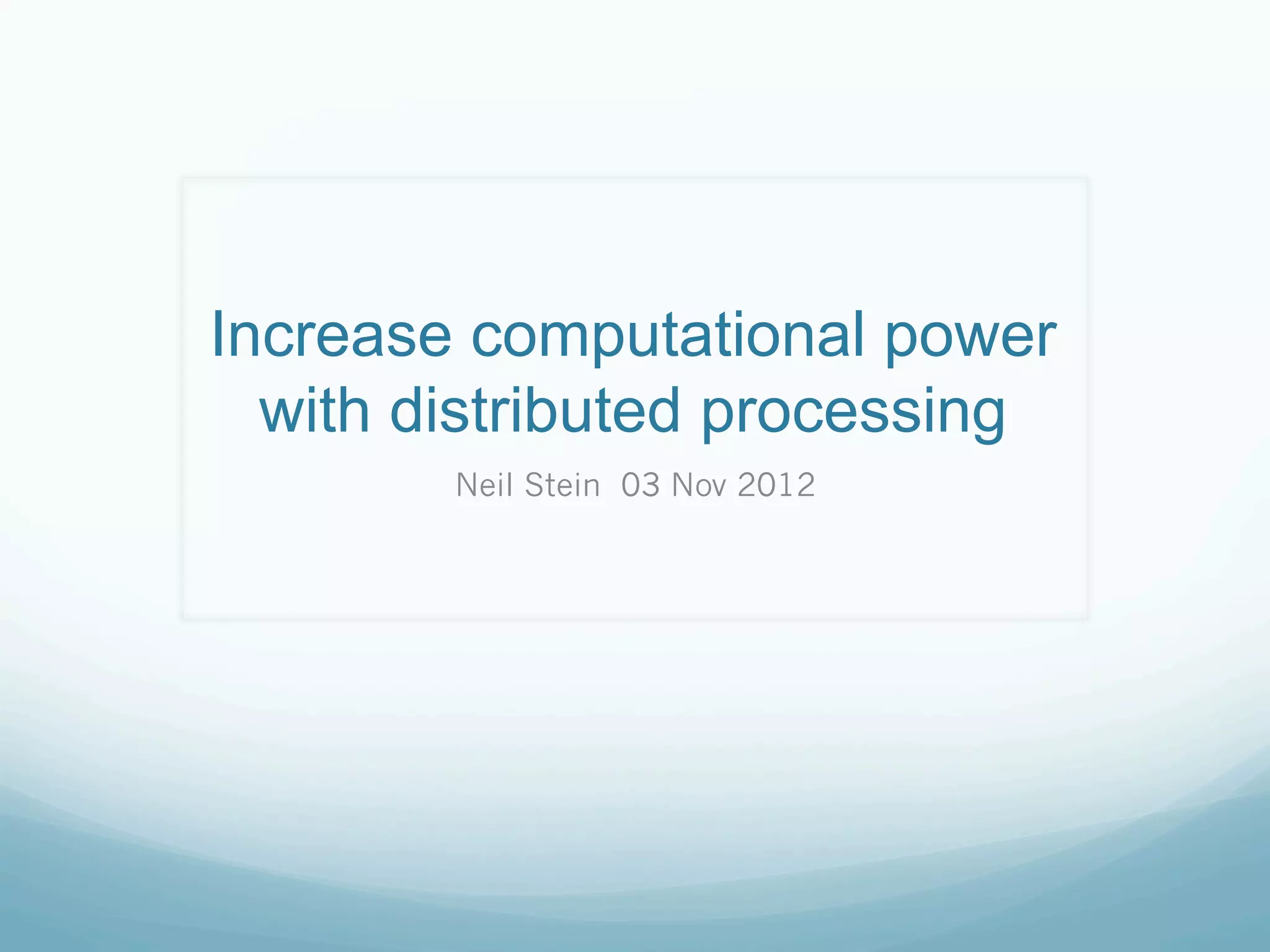 Distributed processing | PPT