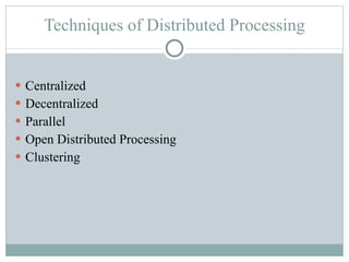 Distributed Processing | PPT