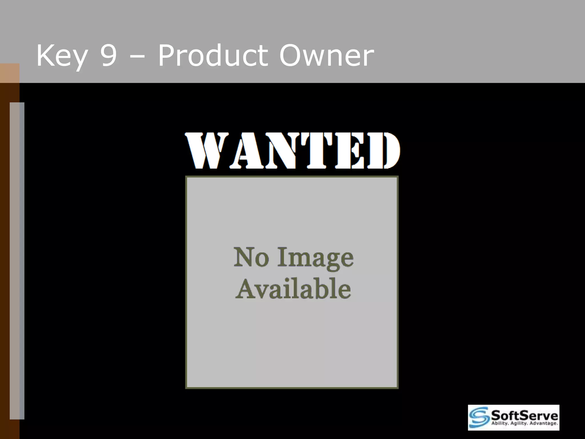 Key 9 – Product Owner