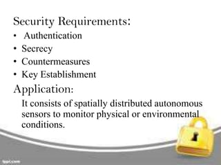 Secrecy Sensor Distributed sensor network | PPTX