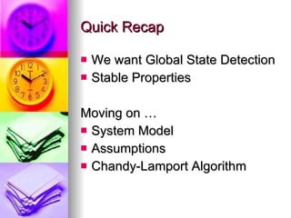 Distributed Snapshots | PPT