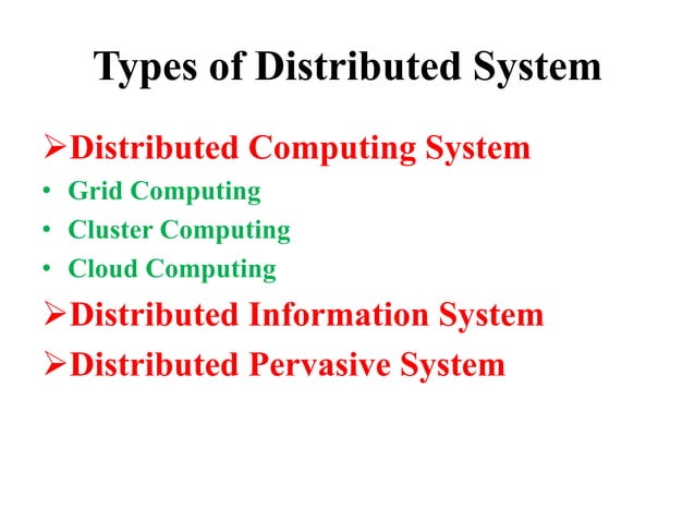Distributed Computing system | PPTX | Cloud Computing | Internet