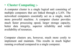 Distributed Computing system | PPTX | Cloud Computing | Internet